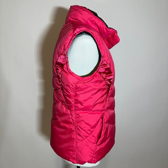 Nike Reversible Pink/Black Duck Down Puffer Vest Training Womens Large 12-14 L - Picture 3 of 12